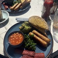Vegan breakfast  at Corner Coffee in Cardiff