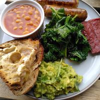 Vegan breakkie at Corner Coffee in Cardiff