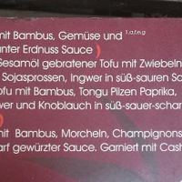 Veg menu part 2 at Anh Duc Wok in Dresden