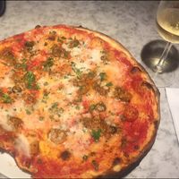 Vegan puttanesca pizza   at Pizza Express - North Bridge in Edinburgh