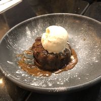 Vegetarian sticky toffee bundt cake  at Pizza Express - Queensferry St in Edinburgh
