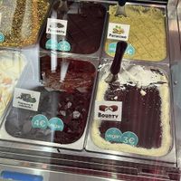 some of the vegan options which are not sorbets   at i Nonni Cremeria in Bratislava