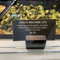 Ingredients for the Green Machine vegan pizza  at Vivi in Washington