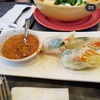 Vegetable rolls #Veganuary at Noodles in Northampton
