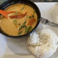 Veggie curry after one bite    at Noodles in Northampton