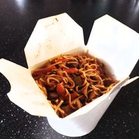 Noodles from delivery.  at Masala Darbar in Bratislava