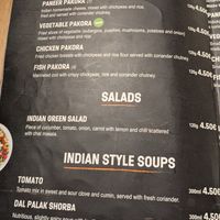 Starters at Masala Darbar in Bratislava