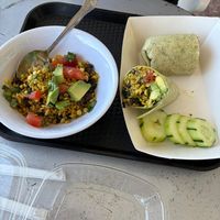  Mexican bowl + Mexican bowl as a wrap   at Karma Kitchen & Juicery in Mystic