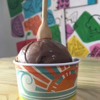 Chocolate and almonds  at Heladeria Keene's in Panama City