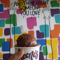 Chocolate ice cream  at Heladeria Keene's in Panama City