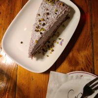 Raw cake with coconut at Coogi's Restaurant in Mdina