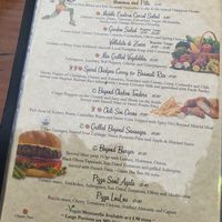 Vegan menu (1)  at Coogi's Restaurant in Mdina