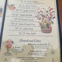 Vegan Menu (2)  at Coogi's Restaurant in Mdina