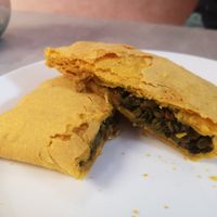 Callaloo Pattie at Vegan Flavours in South East London
