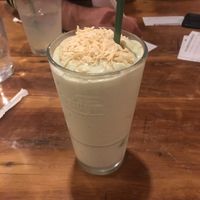 Avocado milkshake at Bareburger in Astoria