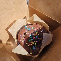 Chocolate cupcake at Cuppa in Ogden