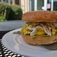 Breakfast Bagel at Cuppa in Ogden