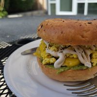 Breakfast Bagel at Cuppa in Ogden