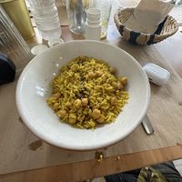 Curry chickpea rice   at Verdetariano in Sevilla