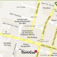 Correct location at the red circle, not what the map shows. at Sin Meng Kee Products in Ipoh