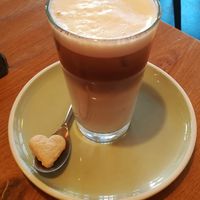 Iced Latte with soy milk at Hier & Jetzt in Soest