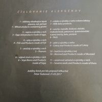 Allergy codes at Grémium in Bratislava