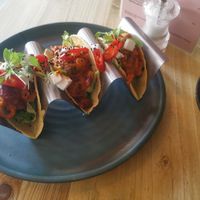 Vegan tacos at The Fig in Rye