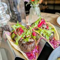 Aubergine tacos at The Fig in Rye