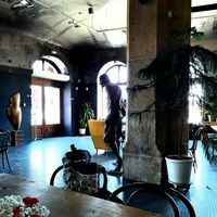 Interior at Berlinka Cafe in Bratislava