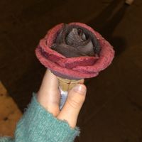 Chocolate banana and mixed berries   at Gelarto Rosa - Szent István in Budapest