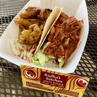 Cauli and Jackfruit Tacos  at Radha's Kitchen in Alachua