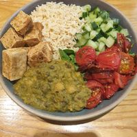 Buddha bowl with tofu at Clean Cut Kitchen in Nottingham
