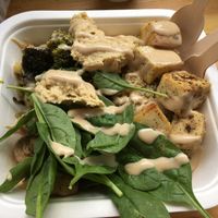 Grilled tofu protein box at Clean Cut Kitchen in Nottingham