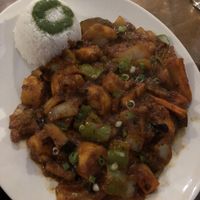 Plantain tarkari  at Durbar Square Restaurant in Portsmouth