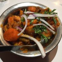 Vegetable curry (vegan) at Spirit of Punjab in Halls Gap