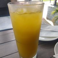 Mango iced tea at Something Vegan in Toluca Lake