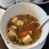 Tom yum - tangy!  at Something Vegan in Toluca Lake