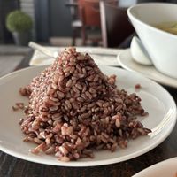  Brown rice   at Something Vegan in Toluca Lake