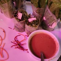 Spring roll at Something Vegan in Toluca Lake
