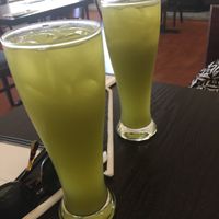 Iced green tea — gorgeous! at Something Vegan in Toluca Lake