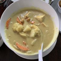 Yellow curry at Something Vegan in Toluca Lake