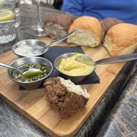 Break with three vegan spreads  at NUL73 in Den Bosch