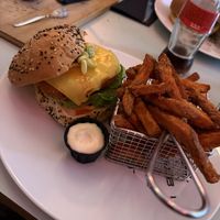 No chicken burger (vegan)  at NUL73 in Den Bosch