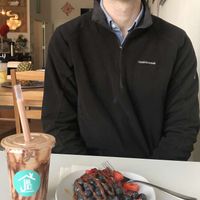 Nutella toast and Mamajava smoothie at Java Juice House in Johnson City