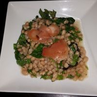 Eggplant with beans at Seasons by Shlomy in Tamarindo