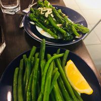 Vegan veggie side dishes .. delicious  at LHR - Carluccio's - T5 in West London