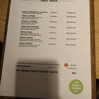 Vegan pizzas at Fabrik Food Factory in Brno