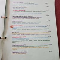 Menu at Carmita's Pancake House Restaurant in Montanita