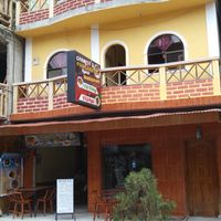 View of restaurant from street at Carmita's Pancake House Restaurant in Montanita