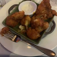 Buffalo fried cauliflower with vegan ranch at Skopelos in Pensacola